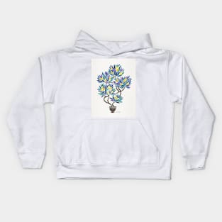 Lemon Bonsai Orange Kids Hoodie